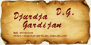 Đurđa Gardijan vizit kartica